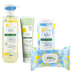 Klorane Gamme Nettoyage Parfait pour Bébé GEL DOUCHE + CREME CHANGE + POUDRE + LINGETTES