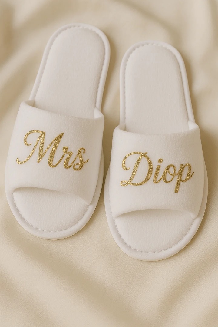 Pantoufles Nouvelle Mariée
